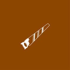 Handsaw icon flat vector design