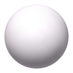 Perfect white sphere floating on a white background, representing global, futuristic concepts, ideal for technology, innovation, and abstract designs