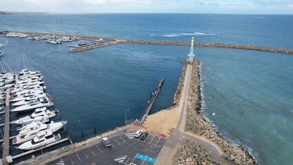 Hillarys, Australia – June 3, 2025: The Hillarys Boat Harbour of Perth CBD