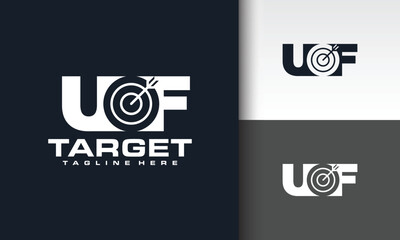 initial letter UF goal logo