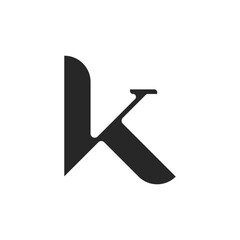 K letter logo vector template