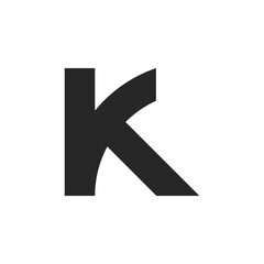Fototapeta premium K letter logo vector template