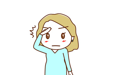 （上半身正面）キリッとした顔で敬礼して姿勢を正して了解する白人女性