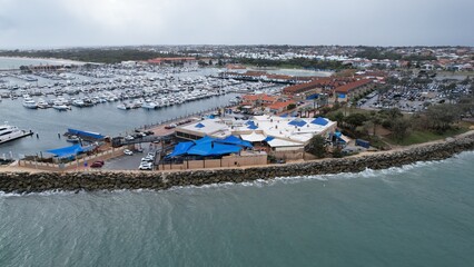 Hillarys, Australia – June 3, 2025: The Hillarys Boat Harbour of Perth CBD