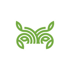 Tree logo design template on white background