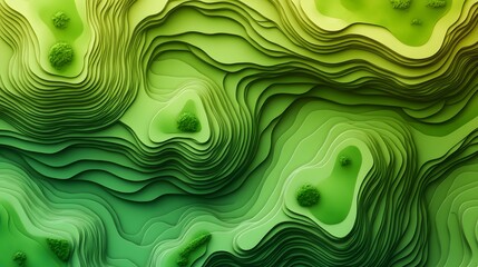topographic golf terrain abstract background
