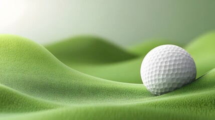 golf advertisement background with smooth shapes