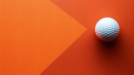 line pattern background with golf ball at corner