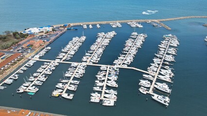 Hillarys, Australia – June 3, 2025: The Hillarys Boat Harbour of Perth CBD