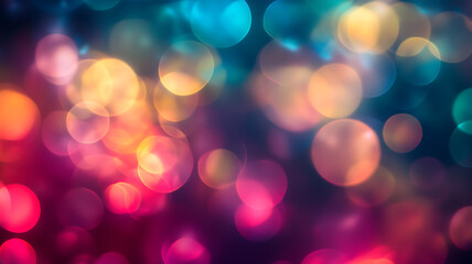 Obraz premium Abstract colorful bokeh background with soft light and beautiful color palette