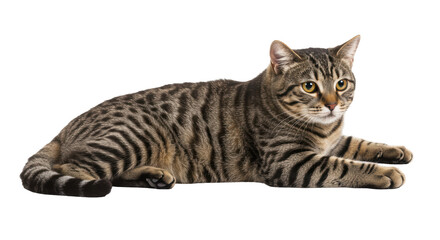 Obraz premium Isolated Tabby Cat