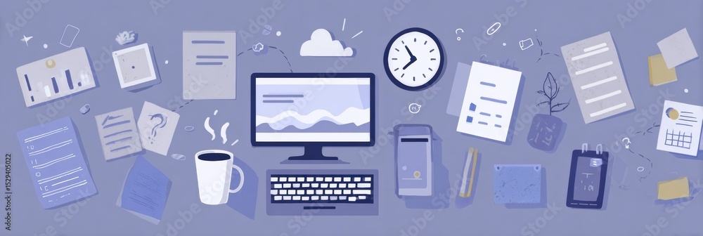 Poster Tips for Reducing Screen Time in a Clear Infographic Format With Bullet Points and Space for Notes