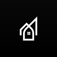House logo design concept. Home logo design template