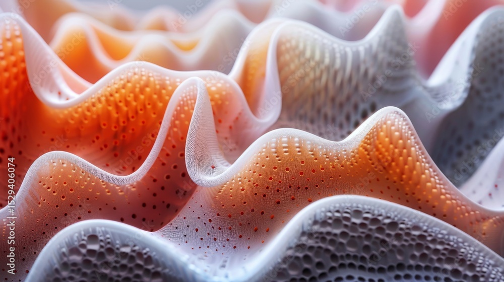 Poster an intricate display of fluid and vibrant textures, this abstract image captures the beauty of waves