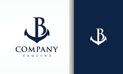 letter B anchor logo