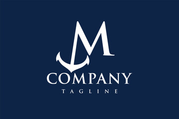 letter M anchor logo
