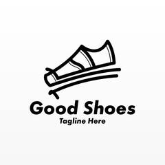 Shoes man fashion logo design
