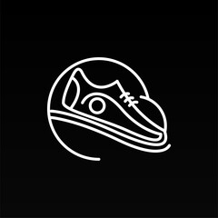 Shoes man fashion logo design