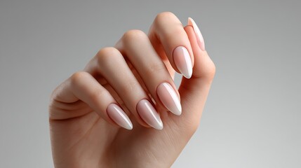 Nail art application beauty studio close-up image professional environment elegant design concept