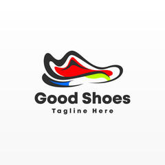 Shoes man fashion logo design