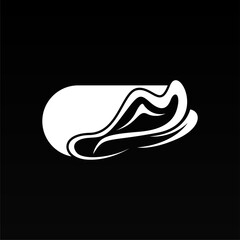 Shoes man fashion logo design