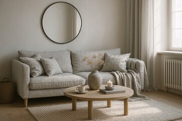 Scandinavian Inspired Cozy Living Room