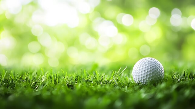 minimalistic green and white background golf theme