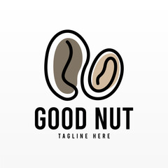 Nut logo design concept template