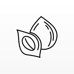 Nut logo design concept template