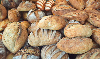 bakery products close-up.