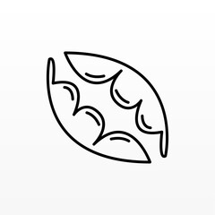 Nut logo design concept template