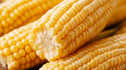 Close-Up of Fresh Corn Kernels in Natural Light