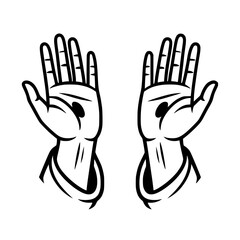 Obraz premium Stigmata Hands of Christ – Symbol of Sacrifice