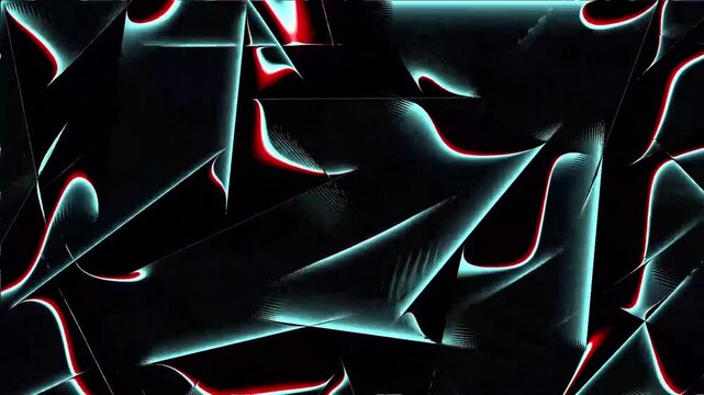 Line blinking waving randomly red blue vj loop music event concert show looping material luminal