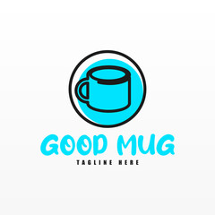 Mug logo design template