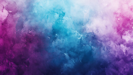 Fototapeta premium Abstract watercolor painting with vibrant blend of blue and purple hues for background use