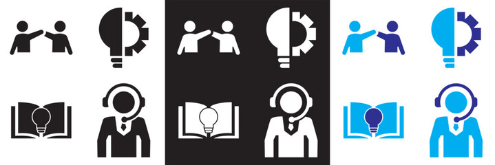 Workshop  Icon. Vector for Training,  collaboration, knowledge, skills, ideas, chart, growth, presentation etc. Vector for websites, mobile interfaces, presentations, banner, visual branding etc. 