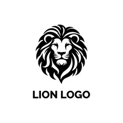 Majestic Lion Logo: A bold and stylish logo featuring the regal visage of a lion, embodying strength and authority in a sleek, minimalist design. 