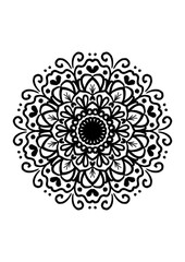 Elegant Mandala Vector for Meditation and Relaxation
