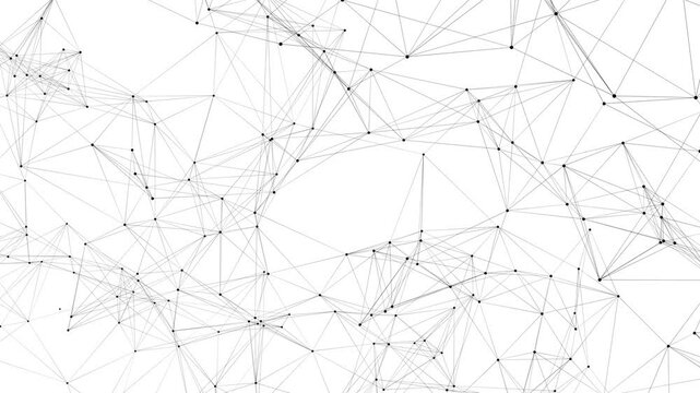 Abstract network connection points digital mesh on white background for technological concepts