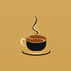 Coffee logo design concept. Coffee drink logo template