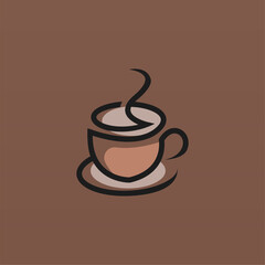 Coffee logo design concept. Coffee drink logo template