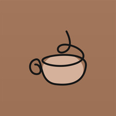Coffee logo design concept. Coffee drink logo template