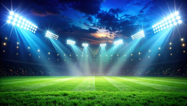 Stadium Night Game Lights.