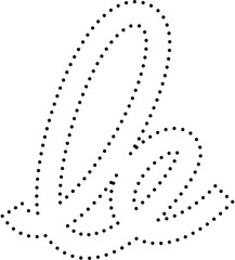 Spiral and swirl dotted line. Design decoration