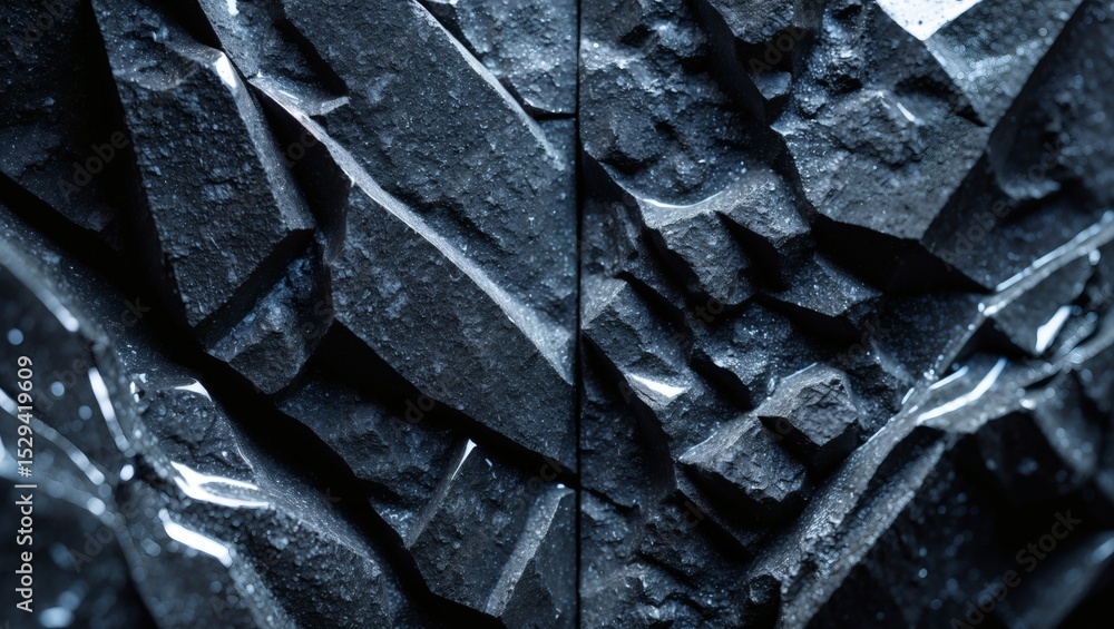 Poster detailed abstract of geological formations revealing unique textures, patterns and shapes