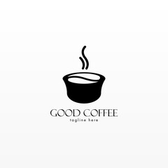 Coffee logo design concept. Coffee drink logo template