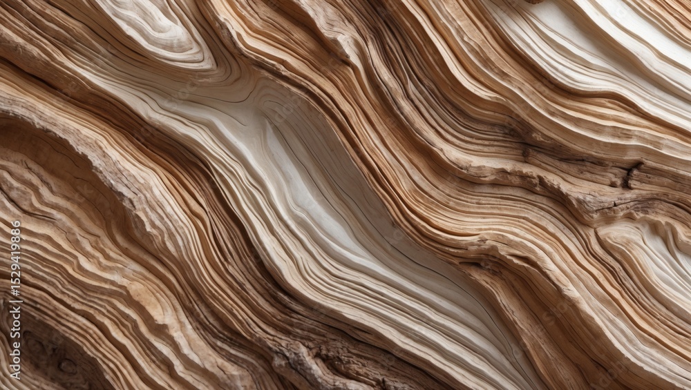 Poster intricate wood grain texture with swirling patterns in warm brown and beige tones. the image shows t
