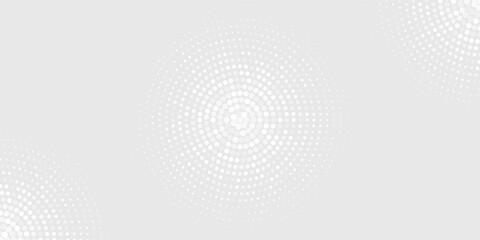 Dot white gray wave light technology texture background. halftone modern