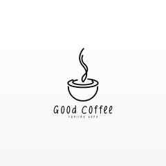 Coffee logo design concept. Coffee drink logo template